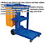 Janitorial Cleaning Trolley - Multiple Shelve - Holds Mop Buckets - Housekeeping