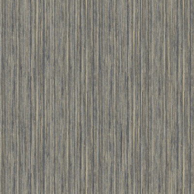 Japandi Grasscloth Charcoal Gold Wallpaper