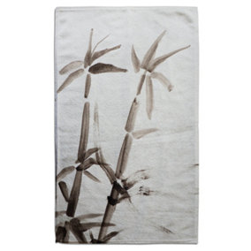 Japanese painting of bamboo (Bath Towel) / Default Title
