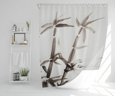 Japanese painting of bamboo (Shower Curtain) / Default Title Price Comparisons | Compare The Build