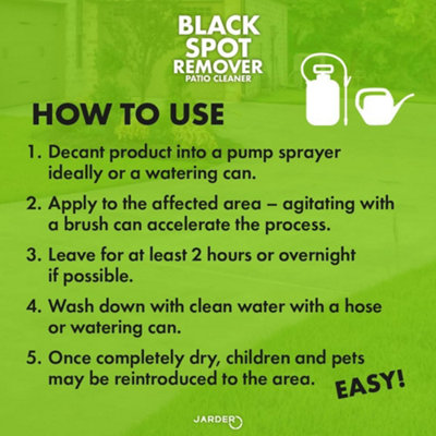 Jarder Black Spot Remover and Patio Cleaner 4 x 5L - 5
