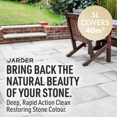 Jarder Natural Stone Cleaner 4 x 5L - Safe for use on Sandstone and ...