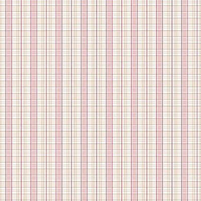 Jardin Chic Wallpaper Galerie Tartan Check Paste The Wall Red Cream Beige