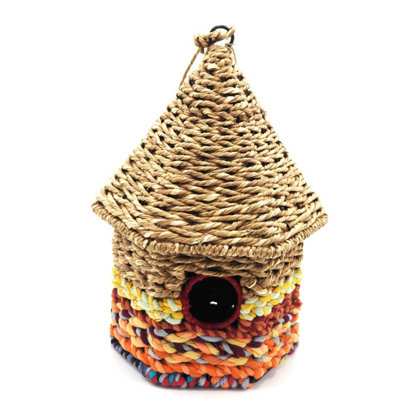 Jardinopia - Munja & Sari Cyclindrical Roof Shaped Jute Bird Box