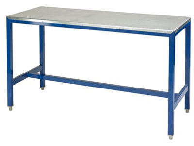 JAS Engineering 2000mm x 750mm x 840mm steel top MD workbench with all metal levelling feet