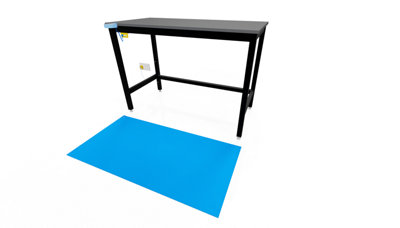 JAS Engineering ESD ready workbench 2000mm x 600mm deep x 840mm high Black EN348E