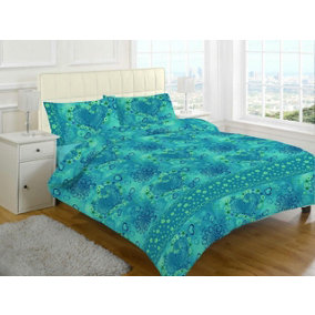 Jasmin Love Heart Flowers Floral Printed Duvet Cover Set