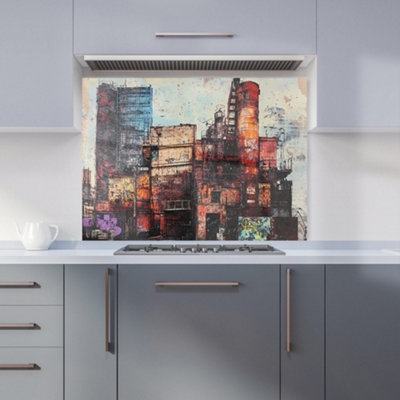 Jasper Reed: 00028 Premium Glass Kitchen Splashback W900mm x H650mm