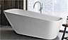 JASSFERRY 1700x740 mm Luxury Freestanding Bath Bathtub Slipper Design Stand Alone SPA Bathroom Soaking Tub Acrylic