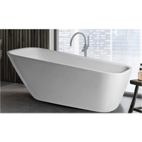 JASSFERRY 1700x740 mm Luxury Freestanding Bath Bathtub Slipper Design Stand Alone SPA Bathroom Soaking Tub Acrylic