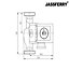 JASSFERRY Central Heating Pump A-Rated Hot Water Heat Circulation System 25-6/130 Direct Replacement 15/50-60