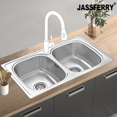 Double drainer sink b&q sale