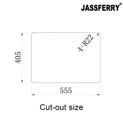 JASSFERRY Undermount Stainless Steel Kitchen Sink 1.5 Bowl Lefthand Smaller Bowl