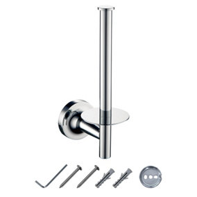 JASSFERRY Wall Mounted Toilet Paper Holders with Polished Chrome Roll Holder