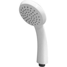 JASSFERRY White Shower Head Single Function Handheld Replacement Bathroom Handset