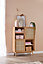 Java Bookcase, Natural Oak, W90xD35xH120cm