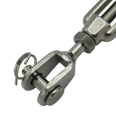 Jaw Jaw Turnbuckle Stainless Steel M12 (Open Body Wire Rope Rigging Screw)