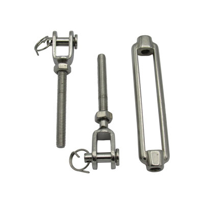Jaw Jaw Turnbuckle Stainless Steel M16 (Open Body Wire Rope Rigging Screw)