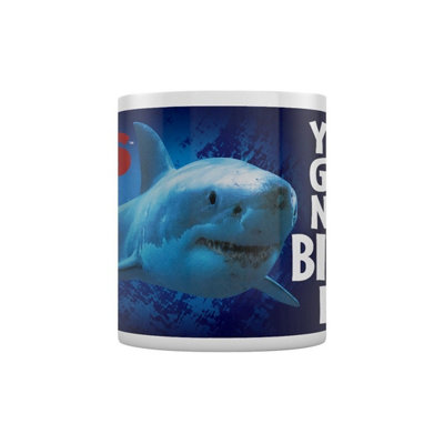 Jaws Bigger Boat Mug Blue/White (One Size)