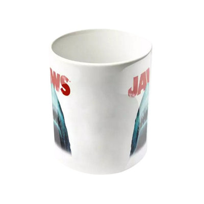 Jaws Shark Head Mug Blue/White/Blood Red (One Size)