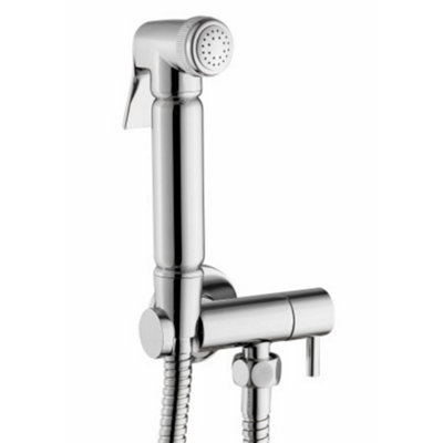 Jaxi Handheld Chrome Mini Bidet Shattaf Set With Bracket Isolator Valve hb10
