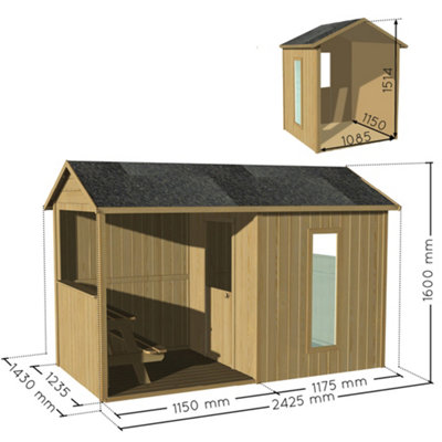 Jazz Playhouse with Canopy 8 x 5 - 6