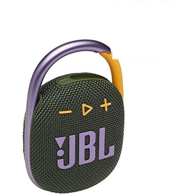 JBL Clip 4 Green Ultra-portable IPX7 Waterproof Speaker Includes Free Gift