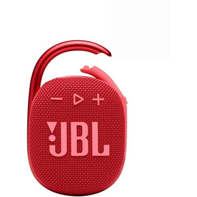 JBL Clip 4 Red Ultra-portable IPX7 Waterproof Speaker Includes Free Gift