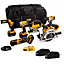 JCB 186PK-V3 18V 6 Piece Tool Kit BL -2x4.0ah 2x2.0ah Batteries Charger +Bag