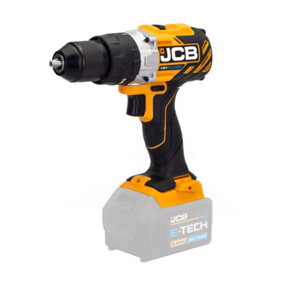 JCB 18BLCD-B 18V Brushless Combi Hammer Drill Metal Chuck 2 Speed Bare + Inlay