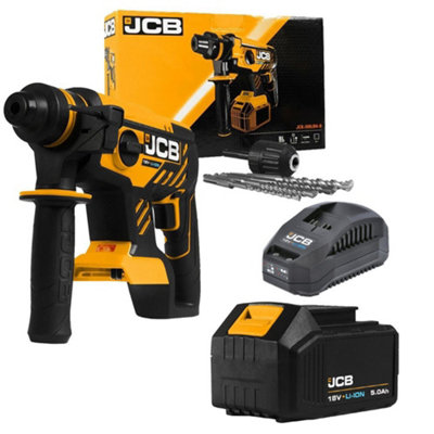 JCB 18BLRH 5X B KIT 18V Brushless SDS Drill 1x 5.0ah Battery