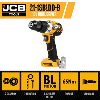 JCB 18V Brushless Drill Driver Bare Unit - 21-18BLDD-B