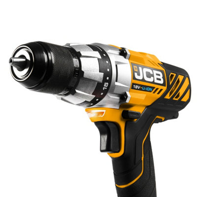 JCB 18V Drill Driver with 4.0Ah Lithium-ion battery and 2.4A charger - JCB-18DD-4XB