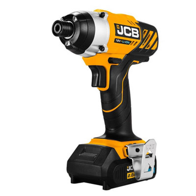 JCB 18V Impact Driver With x Lithium-Ion Batteries and