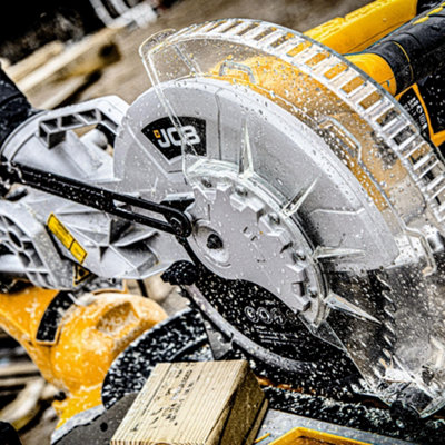 JCB 210mm 8" Electric Compound Mitre Saw, Corded, 1100W, 230-240V  21-MS-210-C