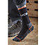 JCB 3 Pack of Work Boot Socks Size 6-11 Hi Viz Detailing Hard Wearing Ribbed Leg