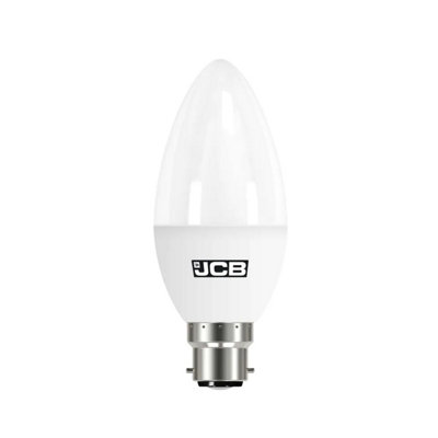 JCB 4.9w BC 3000k Frosted LED Candle Bulb - Warm White