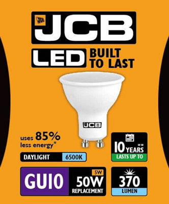 JCB 4.9w GU10 6500k LED Bulb - Daylight