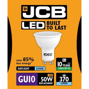 JCB 4.9w GU10 6500k LED Bulb - Daylight