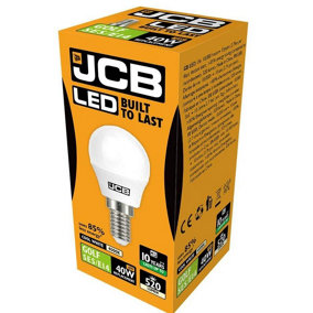 JCB 4.9w LED SES Opal Golf Ball 520lm 4000k - Cool White