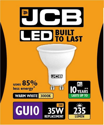 JCB 4w GU10 3000k LED Bulb - Warm White