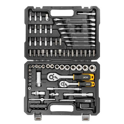 JCB 82 Piece Tool Set, 1/4