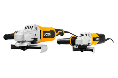 JCB Angle Grinder Twin Pack 115mm, 230mm DIY at B&Q