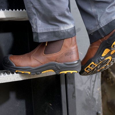 JCB Dealer Safety Work Boots Brown - Size 10