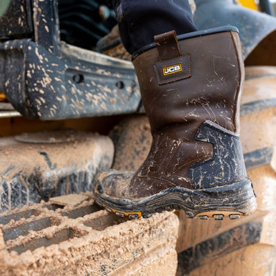 JCB Denstone S3 waterproof-lined non-metallic toe/midsole safety rigger ...