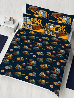 Digger double duvet set hotsell