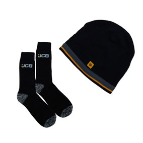 JCB Gift Set - 1 Pair of Socks and Beanie