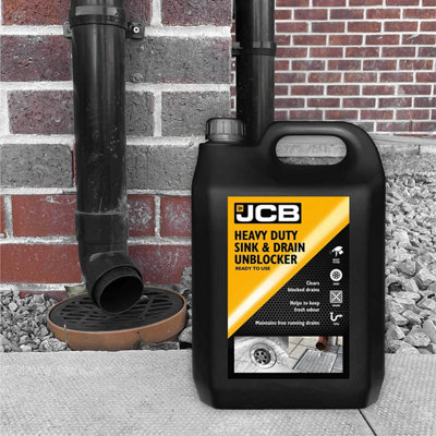 JCB Heavy Duty Sink & Drain Unblocker 5L Ready to Use