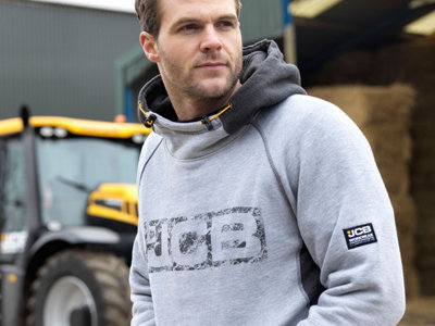 JCB Workwear Trade Zip Thru Hoodie – Grau, Größ Produktbild-Vorschau 2