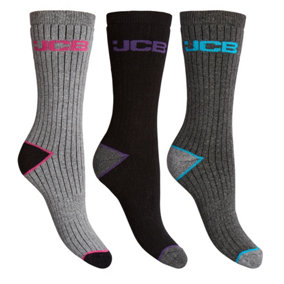 JCB Ladies' Outdoor Activity Socks - Pack of 3